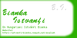 bianka istvanfi business card